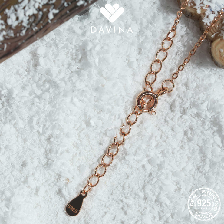 DAVINA Ladies Axelle Bracelet Rose Gold Color Sterling Silver 925