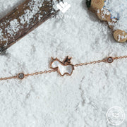 DAVINA Ladies Axelle Bracelet Rose Gold Color Sterling Silver 925