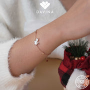 DAVINA Ladies Axelle Bracelet Rose Gold Color Sterling Silver 925