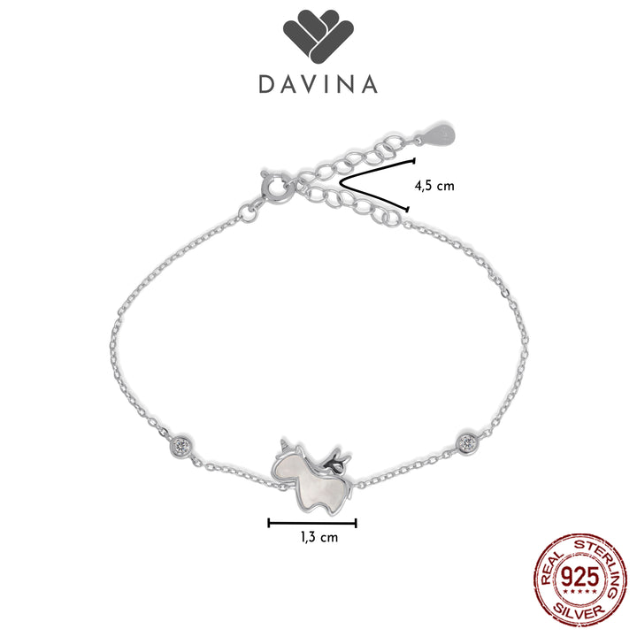 DAVINA Ladies Axelle Bracelet Sterling Silver 925