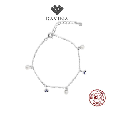 DAVINA Ladies Coral Bracelet Sterling Silver 925