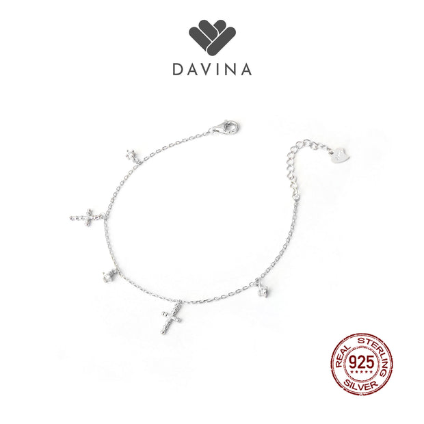 DAVINA Ladies Christ Bracelet Sterling Silver 925