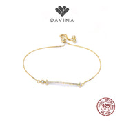 DAVINA Ladies Keeva Bracelet Gold Color Sterling Silver 925