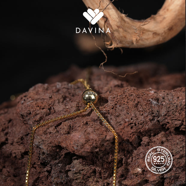 DAVINA Ladies Keeva Bracelet Gold Color Sterling Silver 925