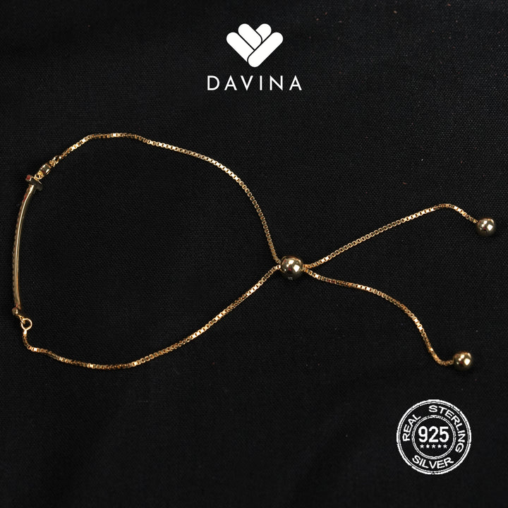 DAVINA Ladies Keeva Bracelet Gold Color Sterling Silver 925