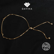 DAVINA Ladies Keeva Bracelet Gold Color Sterling Silver 925