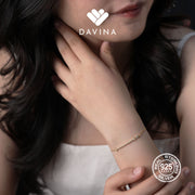 DAVINA Ladies Keeva Bracelet Gold Color Sterling Silver 925