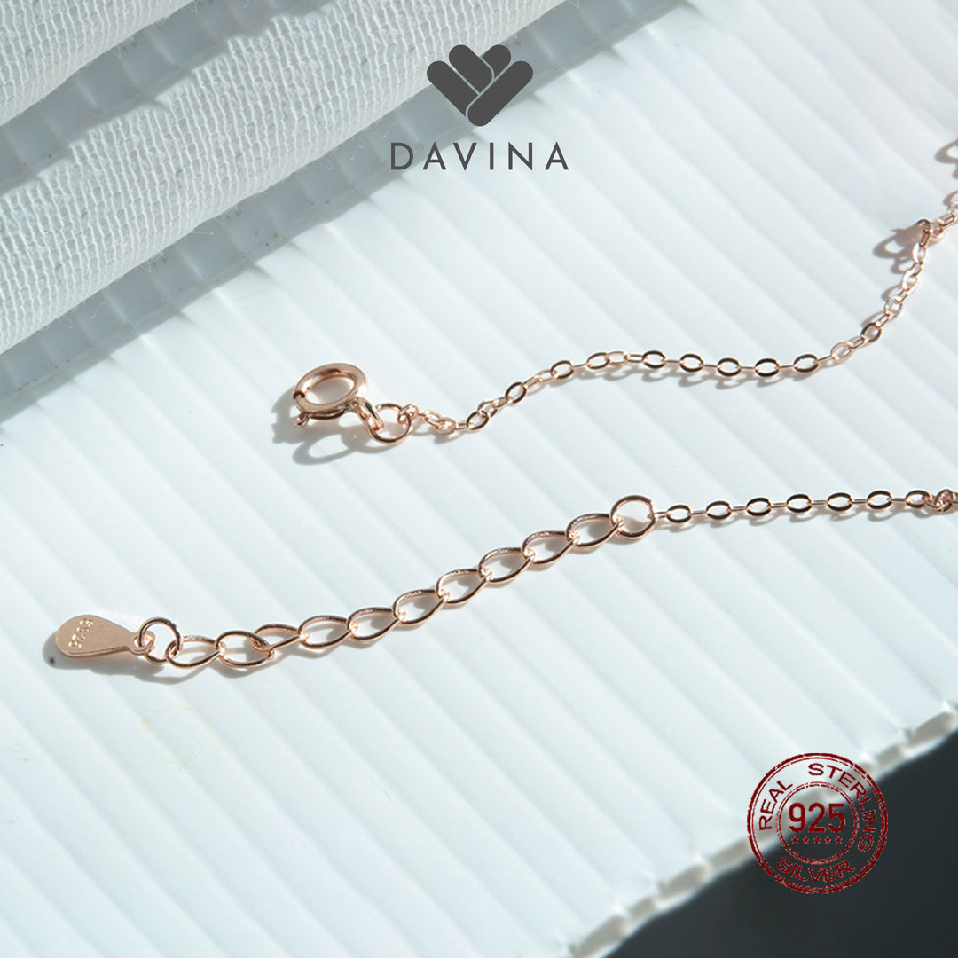 DAVINA Ladies Ariella Bracelet Rose Gold Plated Sterling Silver 925