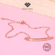 DAVINA Ladies Shakira Bracelet Rose Gold Plated Sterling Silver 925