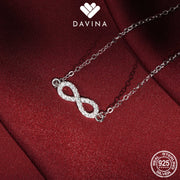 DAVINA Ladies Infinity Bracelet Sterling Silver 925