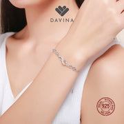 DAVINA Ladies Amelia Bracelet Sterling Silver 925