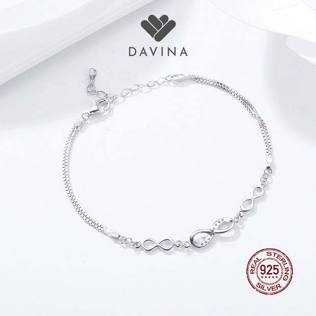 DAVINA Ladies Amelia Bracelet Sterling Silver 925