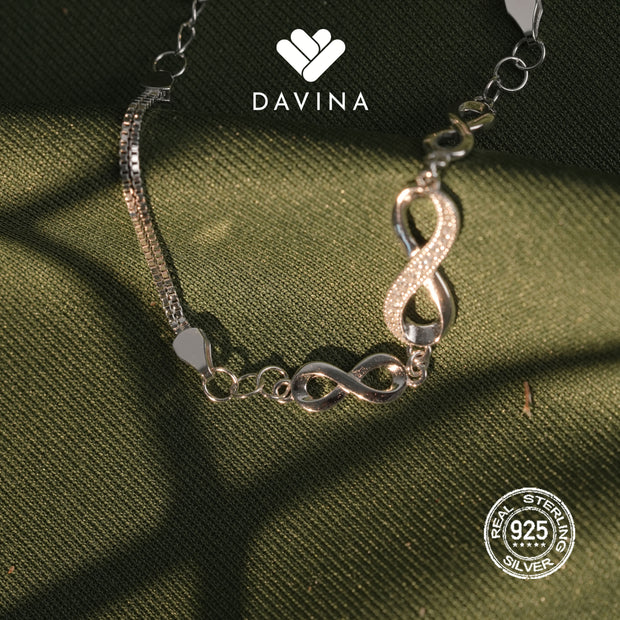 DAVINA Ladies Amelia Bracelet Sterling Silver 925