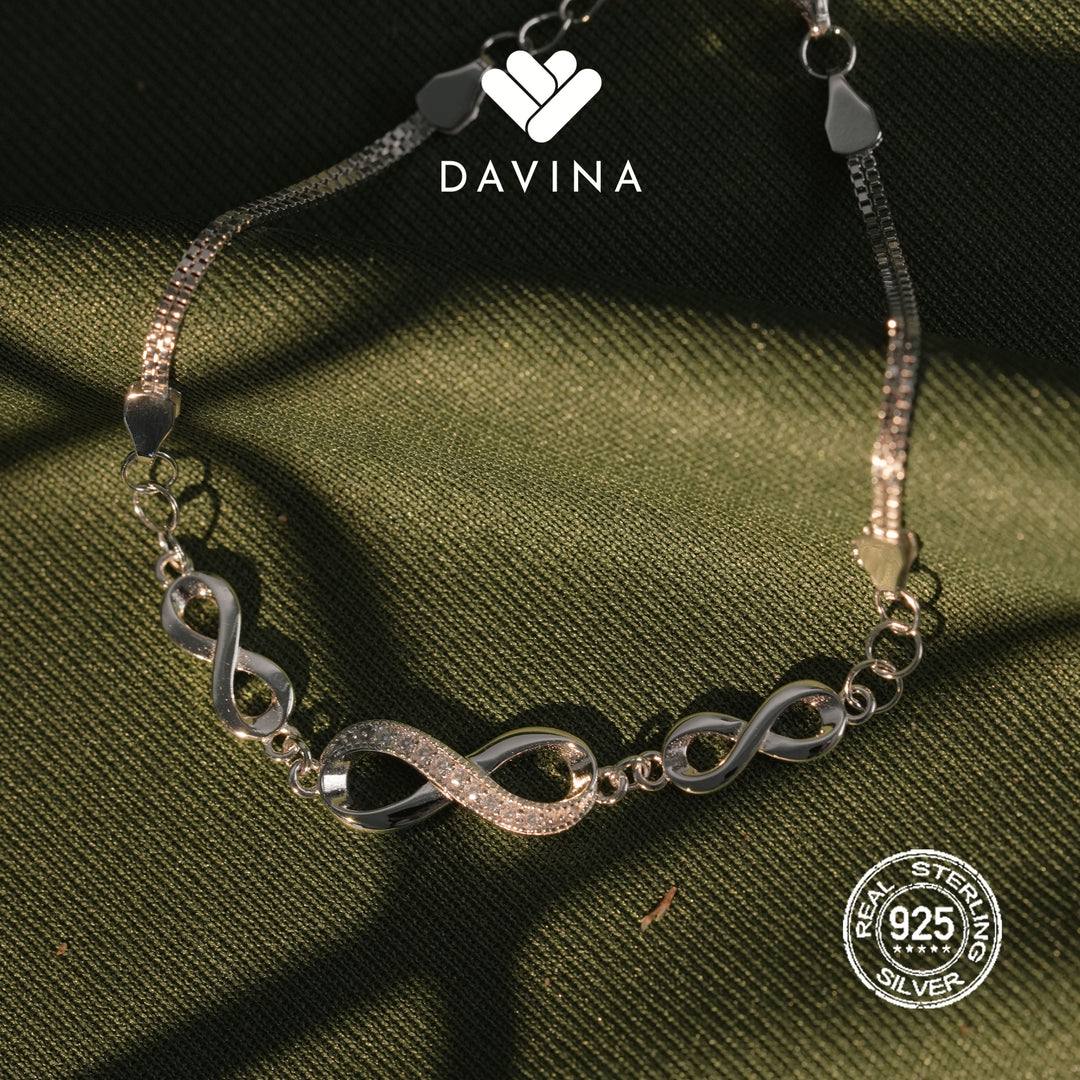 DAVINA Ladies Amelia Bracelet Sterling Silver 925