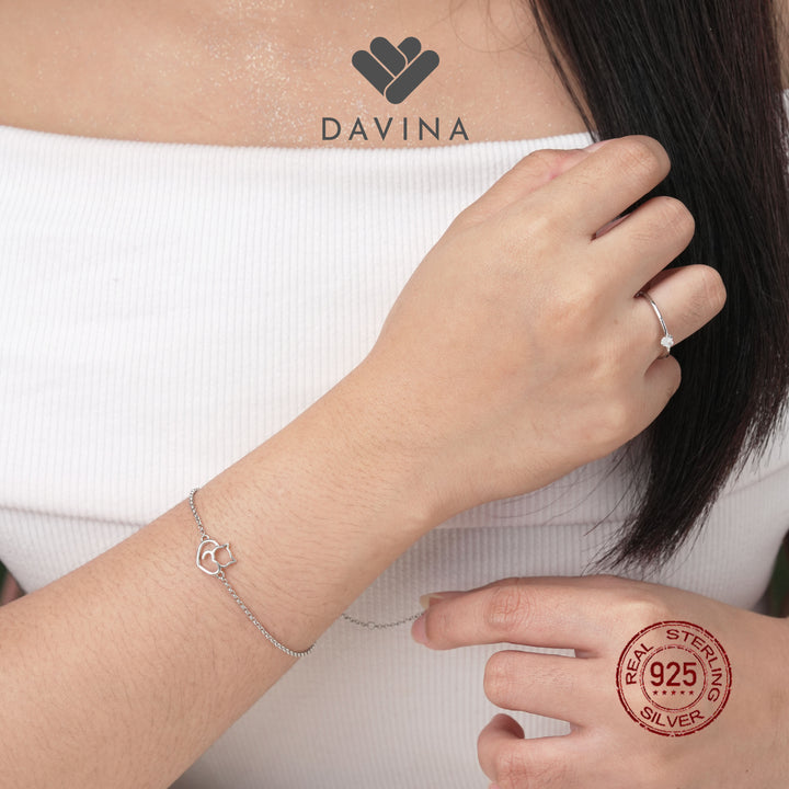 DAVINA Ladies Misty Bracelet Sterling Silver 925