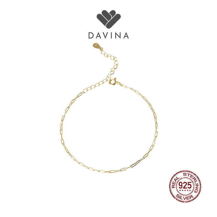 DAVINA Ladies Maribel Bracelet Gold Color Sterling Silver 925