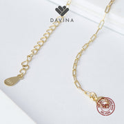 DAVINA Ladies Maribel Bracelet Gold Color Sterling Silver 925