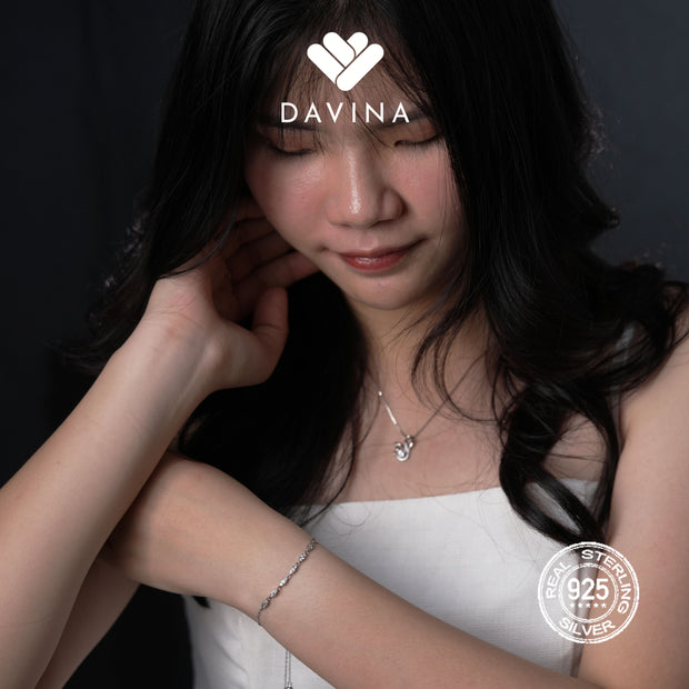 DAVINA Ladies Eva Bracelet Sterling Silver 925