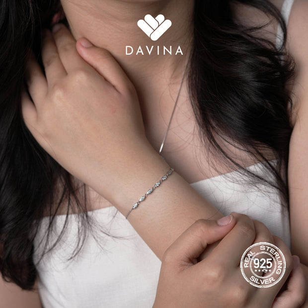 DAVINA Ladies Eva Bracelet Sterling Silver 925