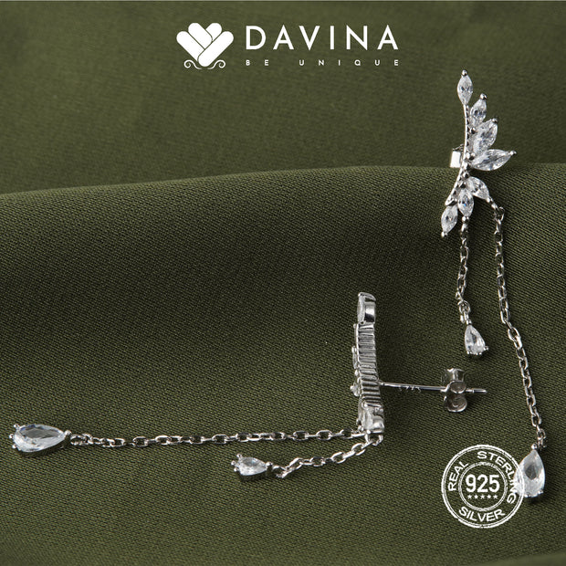 DAVINA Ladies Aviva Earrings Sterling Silver 925