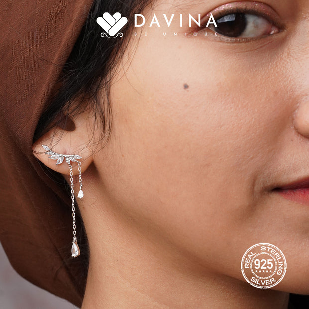 DAVINA Ladies Aviva Earrings Sterling Silver 925