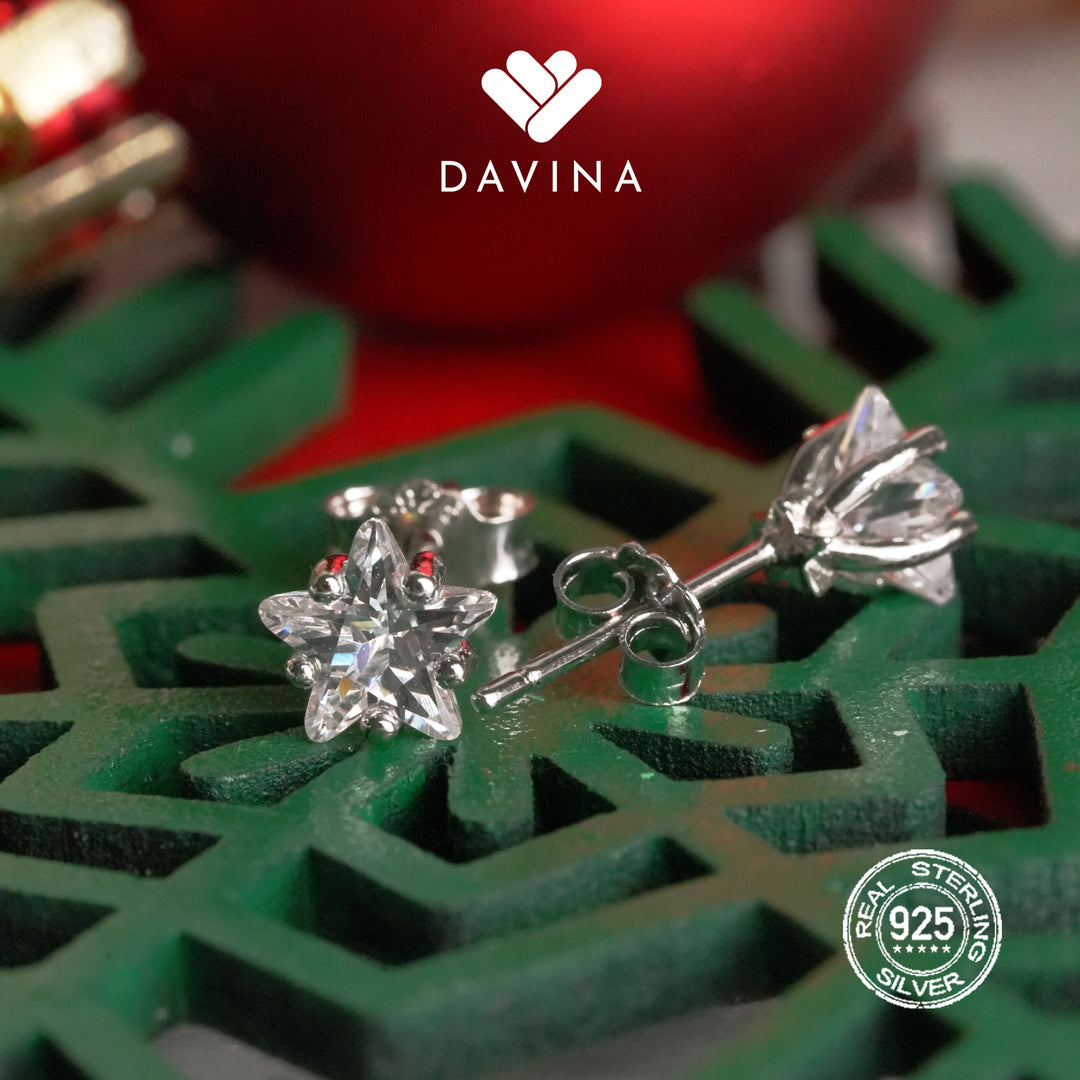 DAVINA Ladies Seila Earrings Sterling Silver 925