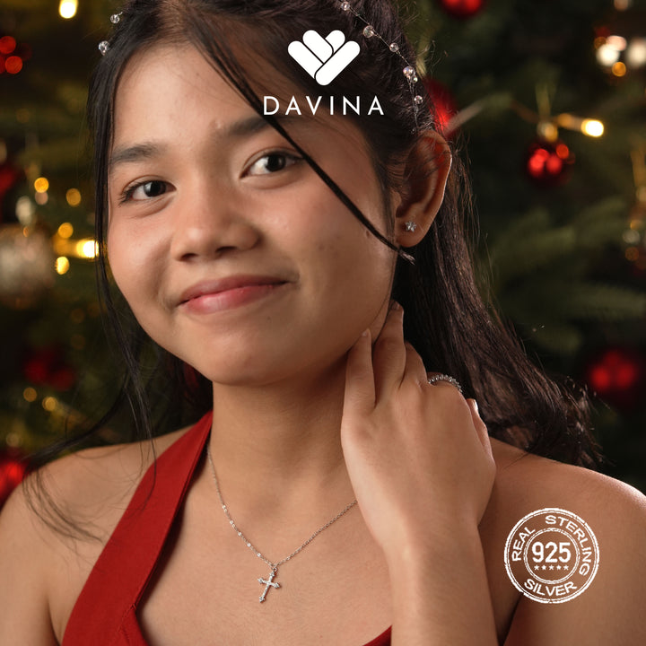 DAVINA Ladies Seila Earrings Sterling Silver 925