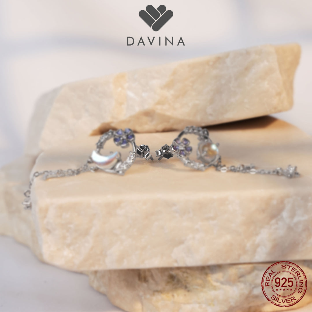 DAVINA Ladies Kairin Earrings Sterling Silver 925