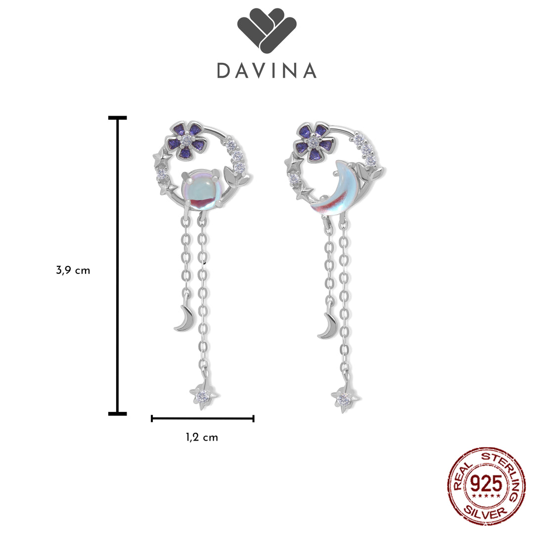 DAVINA Ladies Kairin Earrings Sterling Silver 925