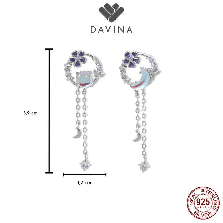 DAVINA Ladies Kairin Earrings Sterling Silver 925