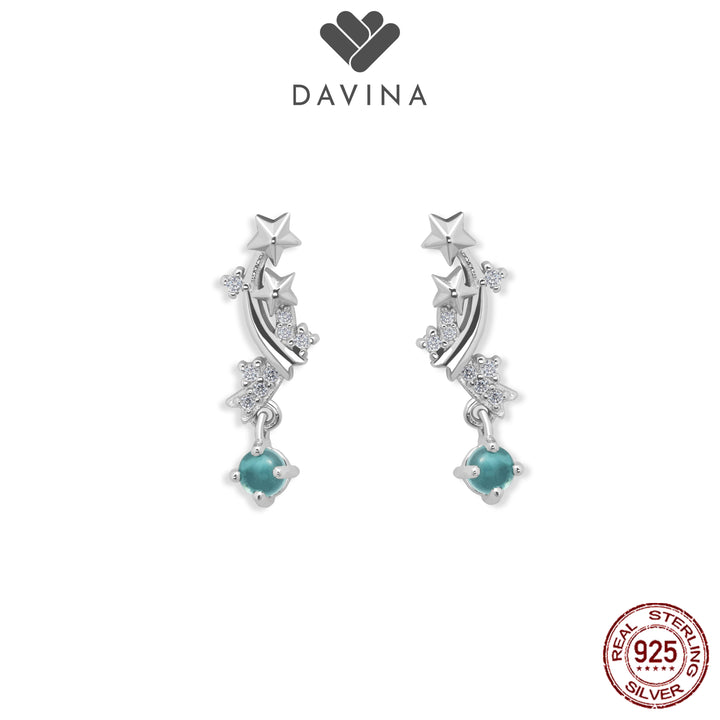 DAVINA Ladies Novie Earrings Sterling Silver 925