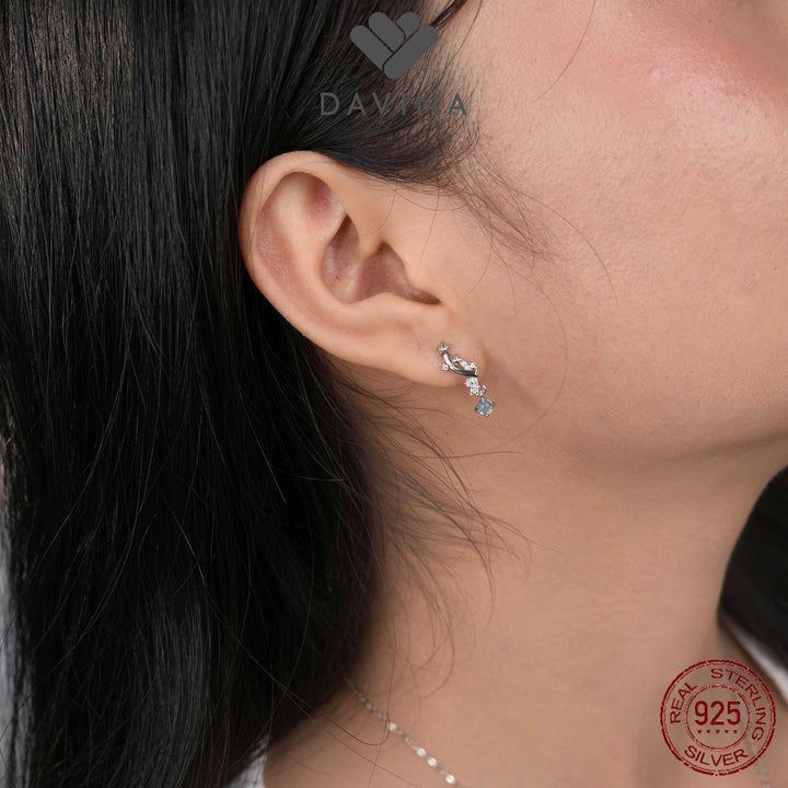 DAVINA Ladies Novie Earrings Sterling Silver 925