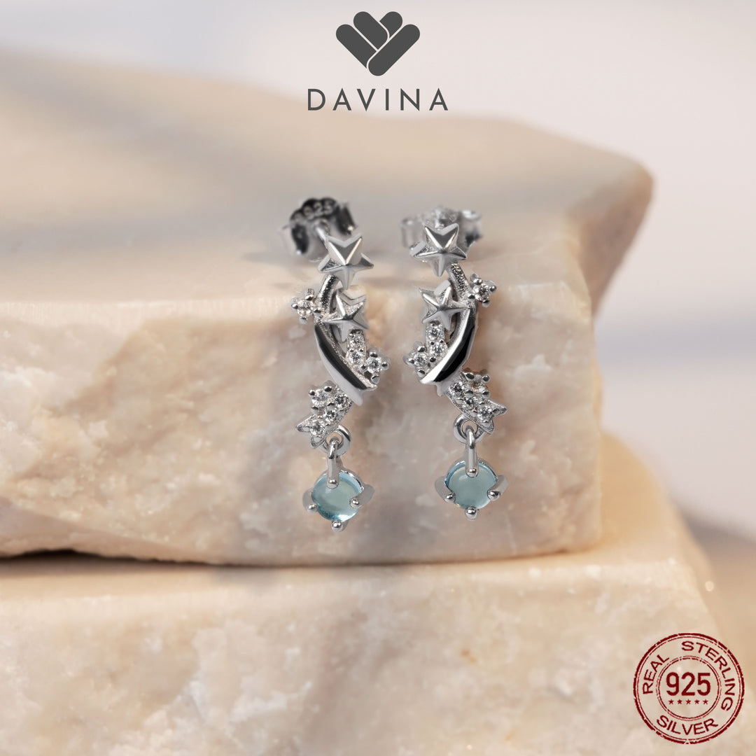 DAVINA Ladies Novie Earrings Sterling Silver 925