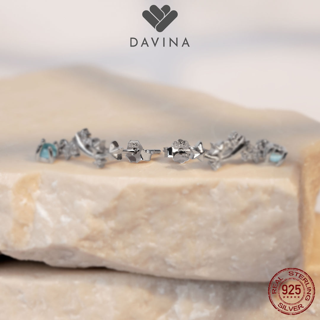 DAVINA Ladies Novie Earrings Sterling Silver 925