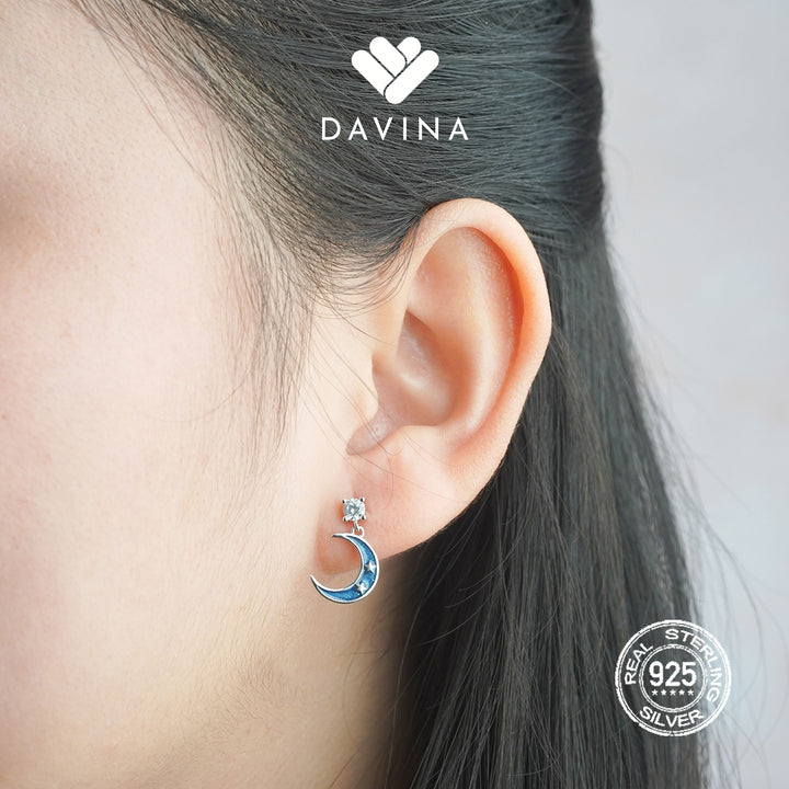 DAVINA Ladies Charemon Earrings Sterling Silver 925