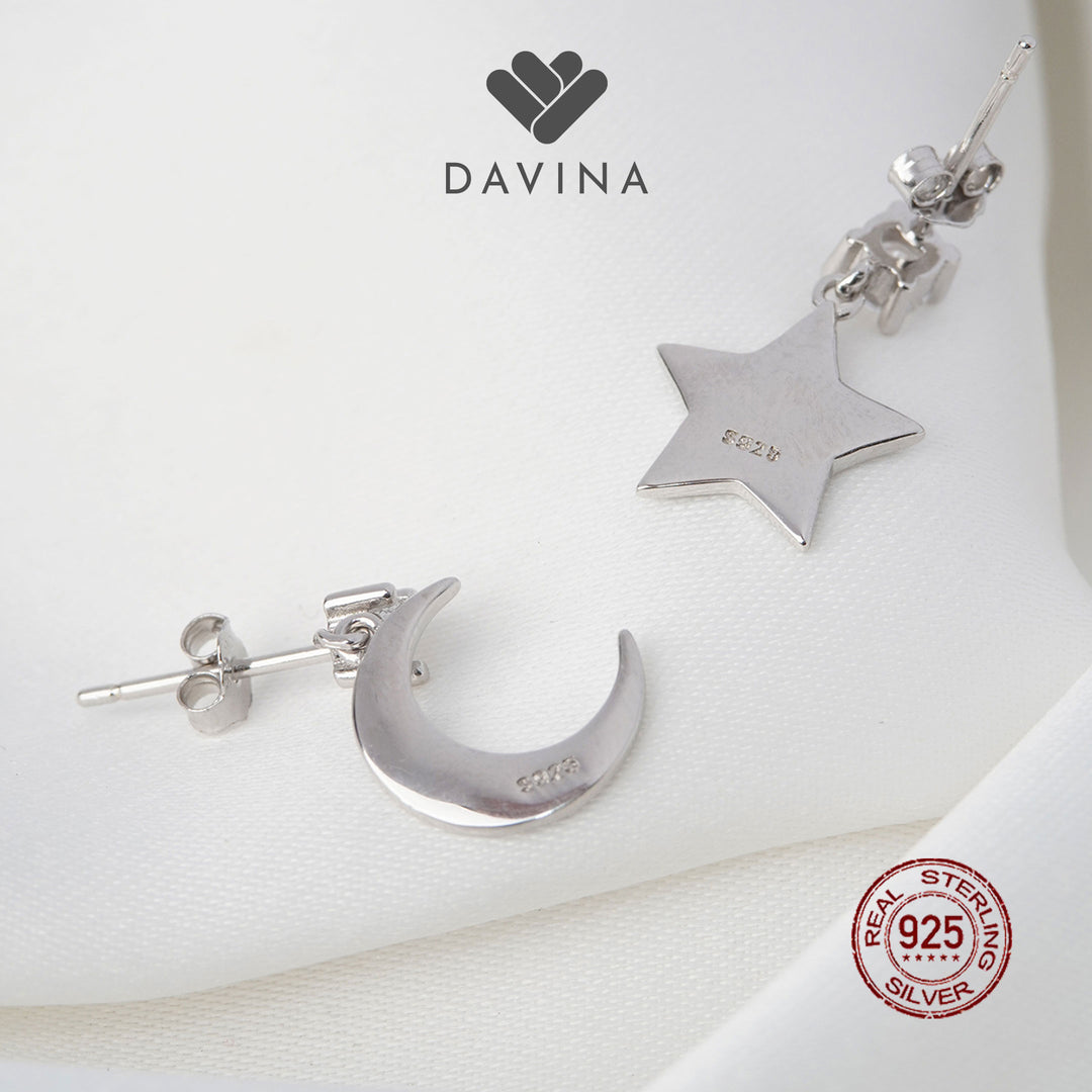 DAVINA Ladies Charemon Earrings Sterling Silver 925