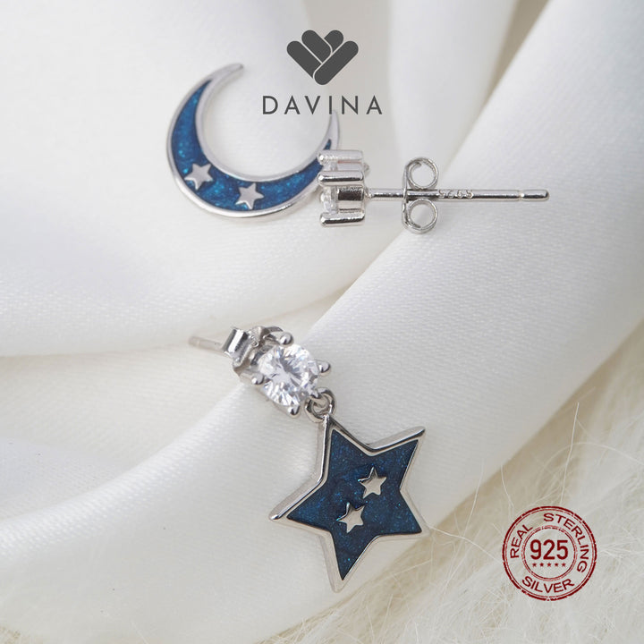 DAVINA Ladies Charemon Earrings Sterling Silver 925