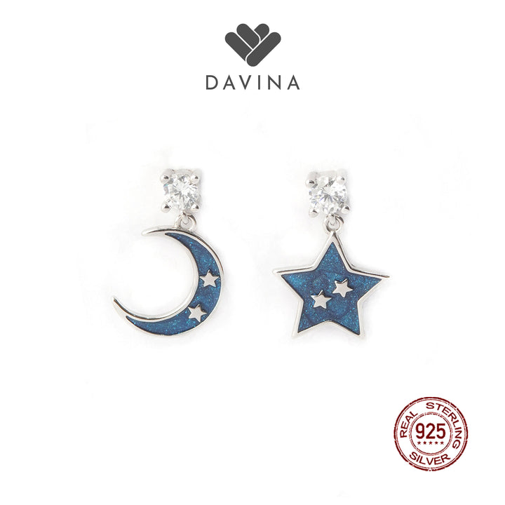DAVINA Ladies Charemon Earrings Sterling Silver 925