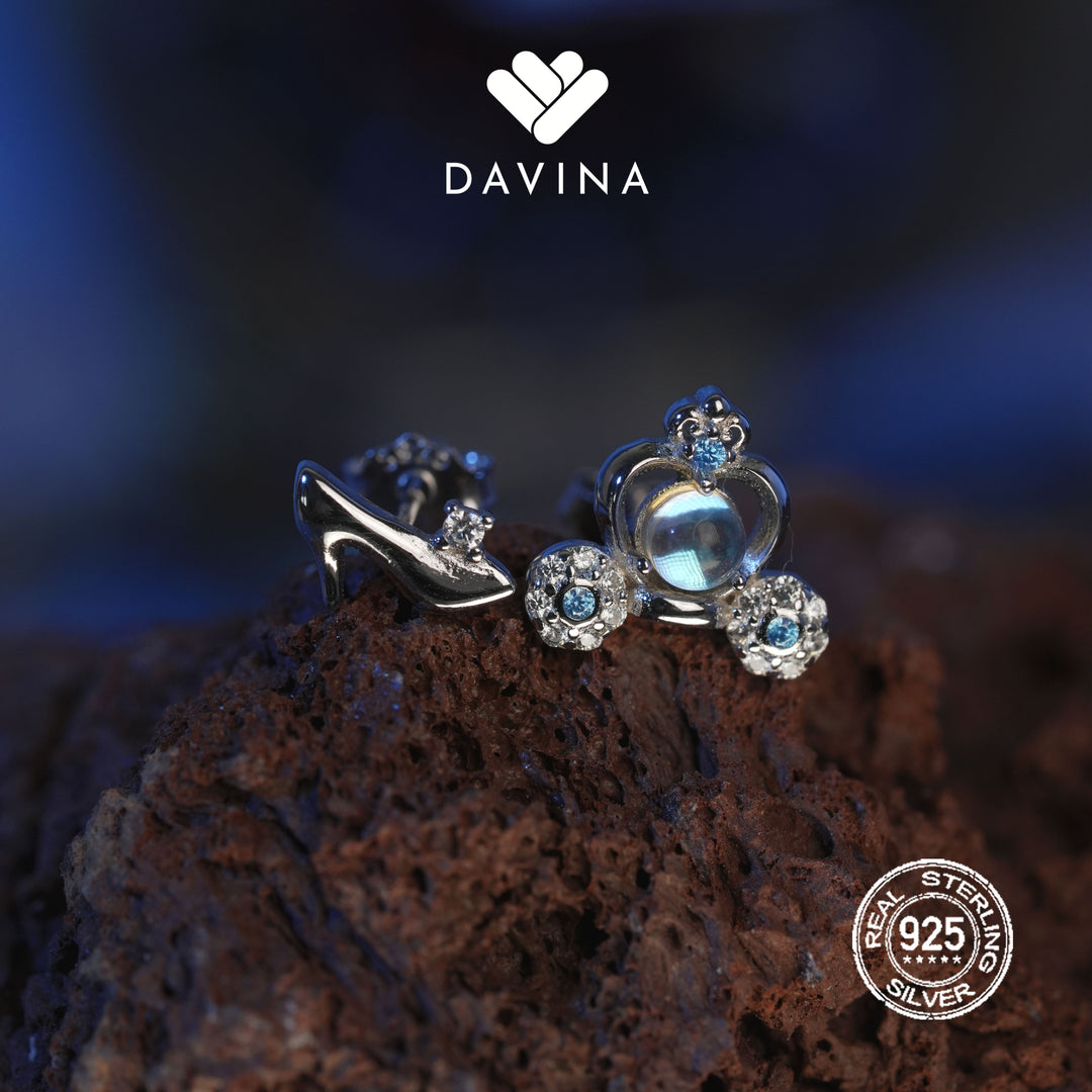 DAVINA Ladies Tiara Earrings Sterling Silver 925