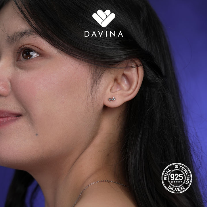 DAVINA Ladies Tiara Earrings Sterling Silver 925