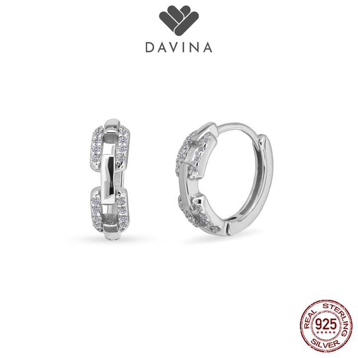 DAVINA Ladies Kholine Earrings Sterling Silver 925