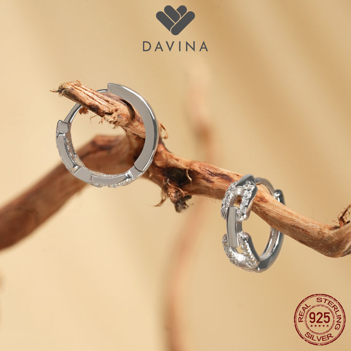 DAVINA Ladies Kholine Earrings Sterling Silver 925