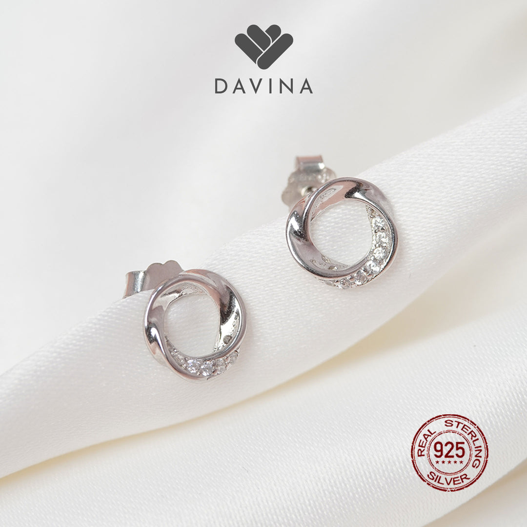 DAVINA Ladies Ezra Earrings Sterling Silver 925