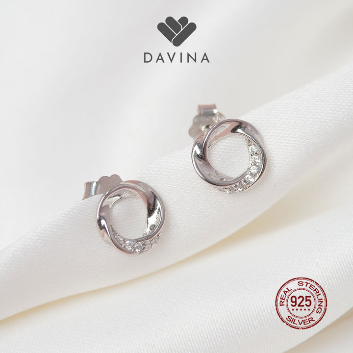 DAVINA Ladies Ezra Earrings Sterling Silver 925