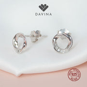 DAVINA Ladies Ezra Earrings Sterling Silver 925