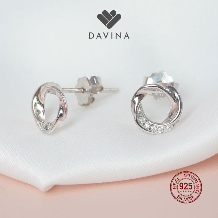 DAVINA Ladies Ezra Earrings Sterling Silver 925