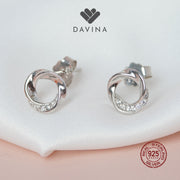 DAVINA Ladies Ezra Earrings Sterling Silver 925