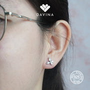 DAVINA Ladies Lukey Earrings Sterling Silver 925