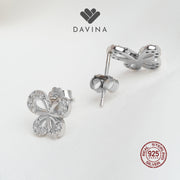 DAVINA Ladies Flappy Earrings Sterling Silver 925