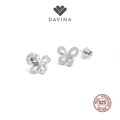 DAVINA Ladies Flappy Earrings Sterling Silver 925